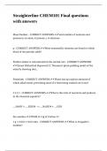 Straighterline CHEM101 Final questions with answers