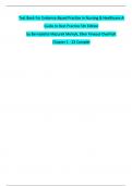 Test Bank for Evidence-Based Practice in Nursing & Healthcare &lpar;5th Edition&rpar; by Melnyk & Fineout-Overholt &ndash; Full Chapter Exams &lpar;Ch&period; 1&ndash;23&rpar;