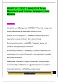 MGMT 351 TEST 3 2024&sol;2025 Exam  Questions and Correct Answers &vert; New  Update 