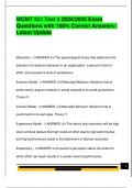 MGMT 351 EXAM PACKAGE DEAL QUESTIONS AND VERIFIED DETAILED ANSWERS &vert; 100&percnt; GUARANTEED PASS &vert; ALREADY GRADED A&plus;