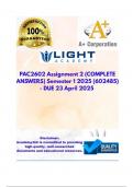 PAC2602 Assignment 2 &lpar;COMPLETE ANSWERS&rpar; Semester 1 2025 &lpar;602485&rpar; - DUE 23 April 2025 &semi;100&percnt; trusted&comma; comprehensive and complete reliable solution with clear explanation