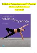 Test Bank for Fundamentals of Anatomy & Physiology &lpar;11th Edition&rpar; by Frederic H&period; Martini &ndash; Full Chapter Exams &lpar;Ch&period; 1&ndash;29&rpar;