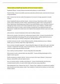 Physical Activity and Health Exam Questions with Correct Answers Graded A&plus;