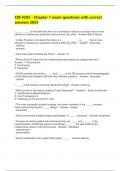 CIB 4203 - Chapter 1 exam questions with correct answers 2025