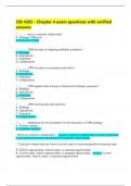 CIB 4203 - Chapter 4 exam questions with verified answers 