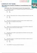 TEST BANK FOR Data Analytics for Accounting&comma; 3rd Edition by Vernon Richardson&period;&vert;&vert;ALL CHAPTERS 1-9 COVERED&vert;&vert;LATEST UPDATE&period;