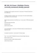 BE 301 KU Exam 1 Multiple Choice correctly answered already passed