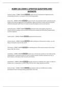 AGBM 101 EXAM 1 UPDATED QUESTIONS AND ANSWERS