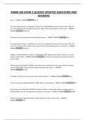 AGBM 106 EXAM 2 QUIZZES UPDATED QUESTIONS AND  ANSWERS
