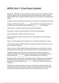 APEX Unit 1 Final Exam Quizlet