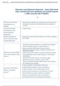 Wisconsin Lead Abatement Supervisor - Exam 2025 Actual  exam &lpar;Testing Real Exam Questions&rpar; and verified Answers  &lpar; 100&percnt; accurate&rpar; GET IT RIGHT&excl;&excl;