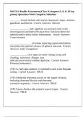 NSG214 Health Assessment &lpar;Class 2&rpar; chapters 5&comma; 6&comma; 9&comma; 22 key points&rpar; Questions With Complete Solutions