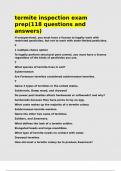 termite inspection exam prep&lpar;118 questions and answers&rpar;&period;
