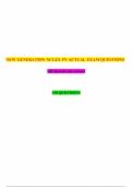 NEW GENERATION NCLEX PN ACTUAL EXAM QUESTIONS 