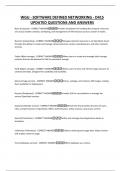 WGU - SOFTWARE DEFINED NETWORKING - D415 UPDATED QUESTIONS AND ANSWERS