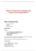 PHSC 211 Quiz Week 1 Questions And Answers Latest Update &lpar;2025&rpar;&excl;&excl;