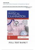 TEST BANK For Seidel's Guide to Physical Examination An Interprofessional Approach 10th Edition by Jane W&period; Ball&comma; Joyce E&period; Dains&comma;All chapters complete