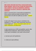 MED SURG HESI BSN 266 FINAL EXAM QUESTIONS  BANK NEWEST 2025 ACTUAL EXAM 200 QUESTIONS  AND CORRECT DETAILED ANSWERS &lpar;VERIFIED  ANSWERS&rpar; &vert;ALREADY GRADED A&plus;&vert;&vert;BRAND NEW  VERSION&excl; 