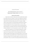 Canopy Growth CorporationMBA-FPX5008 Applied Business Analytics Assessment 3&colon; Applying Ana