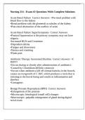 Nursing 214 - Exam &num;2 Questions With Complete Solutions