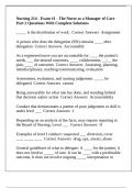 Nursing 214 - Exam &num;1 - The Nurse as a Manager of Care Part 2 Questions With Complete Solutions