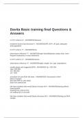 Davita Basic training final Questions & Answers