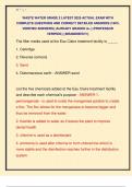 WASTE WATER GRADE 2 LATEST 2025 ACTUAL EXAM WITH  COMPLETE QUESTIONS AND CORRECT DETAILED ANSWERS &lpar;100&percnt;  VERIFIED ANSWERS&rpar; &vert;ALREADY GRADED A&plus;&vert; &vert;&vert;PROFESSOR  VERIFIED&vert;&vert; &vert;&vert;BRANDNEW&excl;&excl;&excl;&vert;&vert;