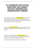 S13 STANDPIPE TEST ACTUAL QUESTIONS AND CORRECT DETAILED ANSWERS&vert;&vert;2025 UPDATE&vert;&vert;LATEST VERSION