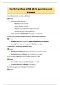 North Carolina MPJE 2025 questions and answers&period;