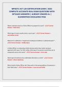 MPOETC ACT 120 CERTIFICATION EXAM &vert; 2025  COMPLETE ACCURATE REAL EXAM QUESTIONS WITH  DETAILED ANSWERS &vert; ALREADY GRADED A&plus; &vert;  GUARANTEED EXCELLENCE PASS