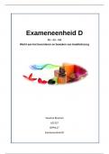 Exameneenheid D Werkt aan het bevorderen en bewaken van kwaliteitszorg