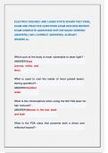 ELECTROLYSIS IBEC AND LASER STATE BOARD TEST FINAL  EXAM AND PRACTICE QUESTIONS EXAM 2025&sol;2026 NEWEST  EXAM COMPLETE QUESTIONS WITH DETAILED VERIFIED  ANSWERS &lpar;100&percnt; CORRECT ANSWERS&rpar;&sol; ALREADY   GRADED A&plus; 