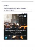 Test Bank For International Economics Theory and Policy&comma; 12th Edition by Paul R&period; Krugman&vert;&vert; All Chapters 1-22 Covered&vert;&vert; Complete Solutions 2025