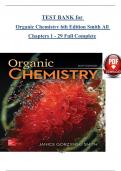 TEST BANK for Organic Chemistry 6th Edition Smith &sol; All Chapters 1 - 29 &sol; Full Complete