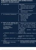 ECBA General Questions with verified answers graded A&plus; already passed 