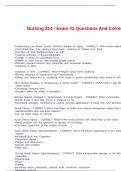 Nursing 214 - Exam &num;2 Questions And Correct Answers