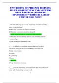 UNIVERSITY OF PHOENIX BUSINESS 475 EXAM QUESTIONS AND ANSWERS BEST RATED A&plus; &lpar;ANSWERS 100&percnt;CORRECT VERIFIED&rpar; LATEST UPDATE 2025 NEW&excl;&excl;