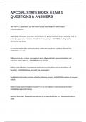 APCO FL STATE MOCK EXAM 1 QUESTIONS & ANSWERS