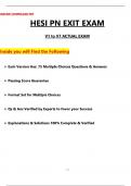 2025 &sol; 2026 HESI PN EXIT EXAM V1&comma; V2&comma; V3&comma; V4&comma; V5&comma; V6&comma; V7&comma; EACH EXAM WITH 75 QUESTIONS AND ANSWERS &lpar;VERIFIED REVISED FULL EXAM&rpar;