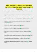 BTM 200 EISEL &ndash; Hardware UPDATED  ACTUAL Exam Questions and CORRECT  Answers 