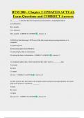 BTM 200 - Chapter 2 UPDATED ACTUAL  Exam Questions and CORRECT Answers 