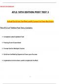 2025 ATLS 10th Edition Post Test 3 &lpar;Latest 2025 &sol; 2026 Update&rpar; Questions and Verified Answers &vert; 100&percnt; Correct &vert; Grade A&plus;