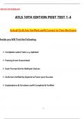2025 ATLS 10th Edition Post Test 1&comma; 2&comma; 3 & 4 Actual &lpar;Latest 2025 &sol; 2026 Update&rpar; Questions and Verified Answers &vert; 100&percnt; Correct &vert; Grade A&plus;