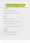 BTM 200 UPDATED ACTUAL  Exam  Questions and CORRECT Answers 