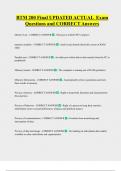 BTM 200 Final UPDATED ACTUAL  Exam  Questions and CORRECT Answers 