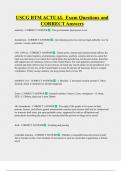 USCG BTM ACTUAL  Exam Questions and  CORRECT Answers
