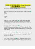 USCG BTM UPDATED  Exam Questions  and CORRECT Answers