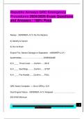 Republic Airways QRC Emergency  Procedures 2024&sol;2025 Exam Questions  and Answers &vert; 100&percnt; Pass