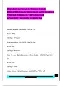 Republic Airways Entrance Exam  2024&sol;2025 Exam Questions with Detailed  Verified Answers &lpar;100&percnt; Correct  Answers&rpar; &vert; Already Graded A&plus; 
