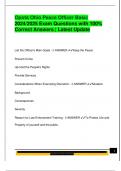 Opota Ohio Peace Officer Basic  2024&sol;2025 Exam Questions with 100&percnt;  Correct Answers &vert; Latest Update 